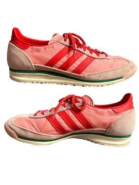 adidas Originals SL 72 Semi Pink Spark/Glow Pink/Red/Green Sneakers - Women's 10